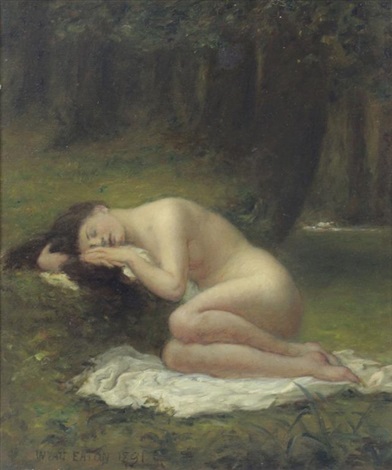 NUDE SLEEPING IN THE FOREST by Charles Warren Eaton on artnet