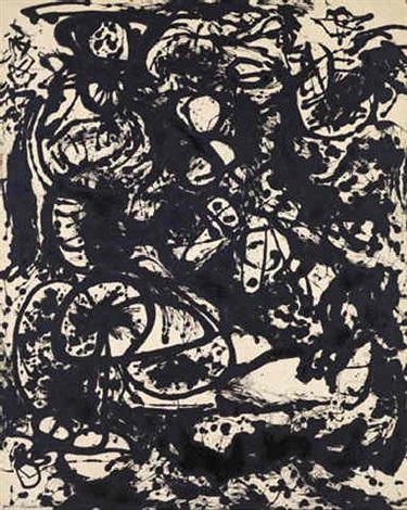 Black and white no.6 by Jackson Pollock on artnet
