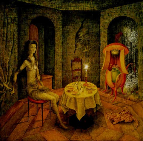 Visita inesperada El visitante by Remedios Varo on artnet