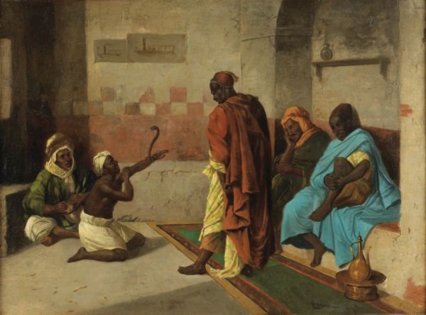 Le charmeur de serpent by Orientalist School on artnet