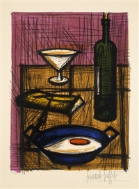 ベルナール・ビュッフェ【Homme a l'oeuf sur le plat】 BERNARD BUFFET, 