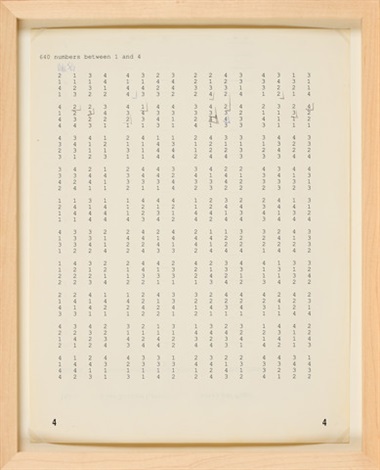 Chance Operations Charts by John Cage on artnet
