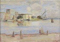 E'douard es Mac-avoy 【マリアンヌ】肉筆油彩画 E'douard es Mac-avoy