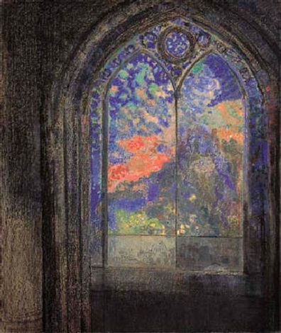 Le vitrail Le jardin mystérieux by Odilon Redon on artnet