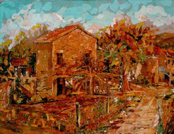 Paysage provençal by Léon Pourtau on