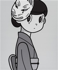 版画 YUYA HASHIZUME monochrome eyewater print eyewatereyewater|橋爪悠也Yuya Hashizume