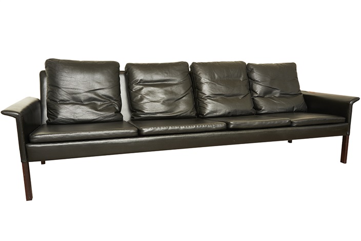 hans olsen leather sofa