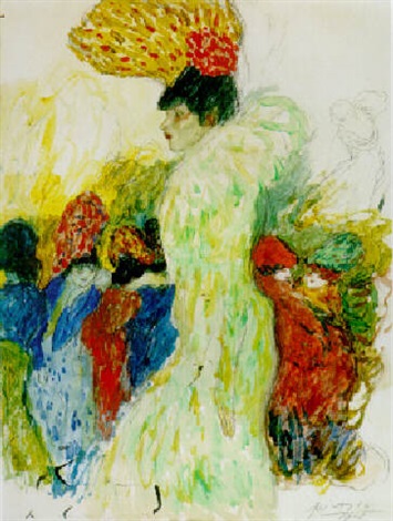 華麗 Rouge Moulin Au la on Picasso Pablo by dEgypte roi du fille 絵画