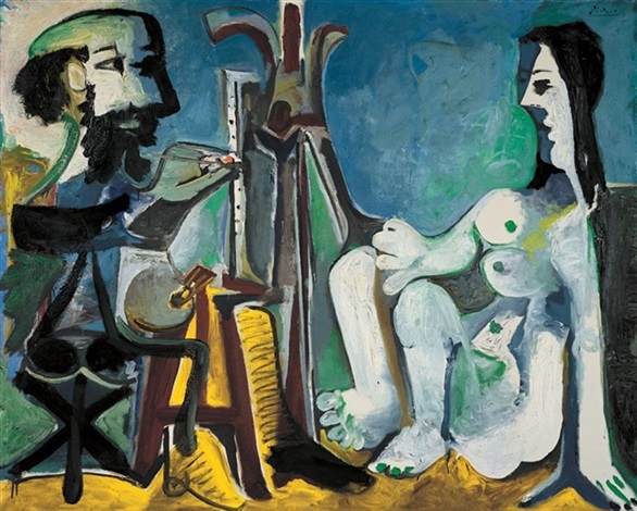 Pablo Picasso、 LE PEINTRE ETSON MODELE PABLO PICASSO | LE PEINTRE ET SON MODÈLE | Rembrandt to