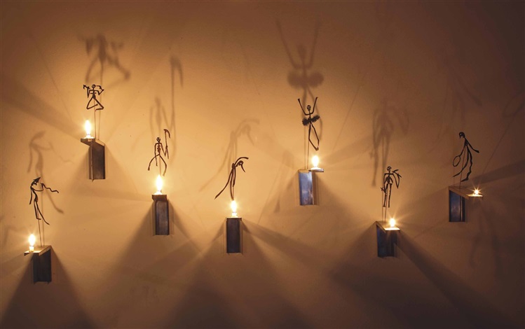 7 Bougies - les ombres in 7 parts by Christian Boltanski on