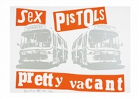 版画 Sex Pistols\"Pretty Vacant\" by Jamie Reid Jamie Reid | Sex Pistols Pretty Vacant (1997) | Artsy