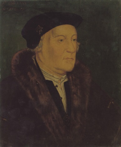 Portrait of Nevill, Third Baron of Bergavenny wearing a black