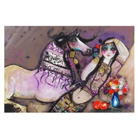 Nasser Ovissi ナッサーオビッシー 原画 Nasser Ovissi | Untitled (Kneeling Horse) | Modern & Contemporary