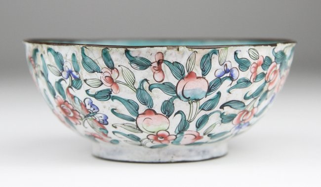 きなこ☆送料無料　18世紀フランス　総手描き　描画七宝/銅胎画琺瑯　鉢 きなこ☆様専用送料無料 18世紀フランス 総手描き 描画七宝/銅胎画琺瑯