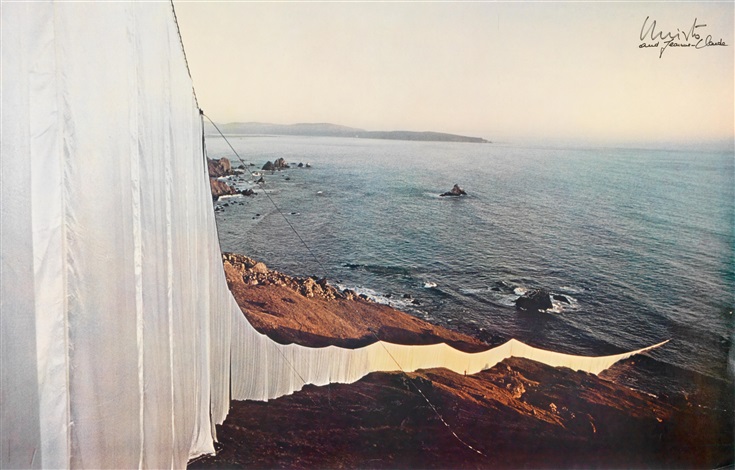 Running fence by Christo and Jeanne-Claude on artnet