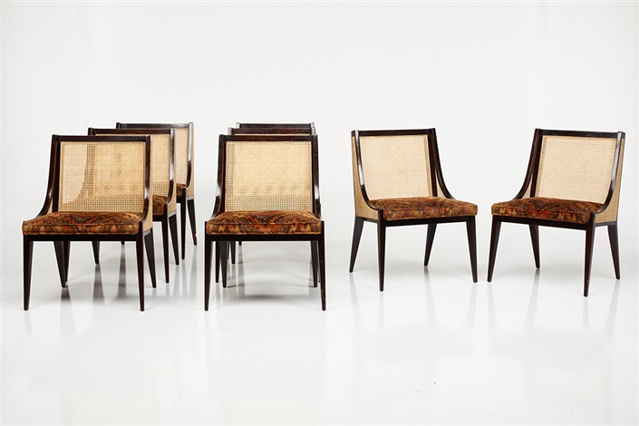 Set of Eight Dining Chairs by Harvey Probber Set of Eight Dining Chairs by Harvey Probber