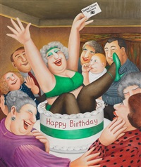 洋書 Happy Days by Beryl Cook Happy Days by Cook, Beryl: Fine Soft cover (1998) First Thus