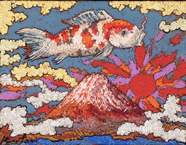 【 50%off】￥367,440➔￥183,720➔150,000 柿の絵画 柿と月 / Persimmon & moon | 中島養進堂