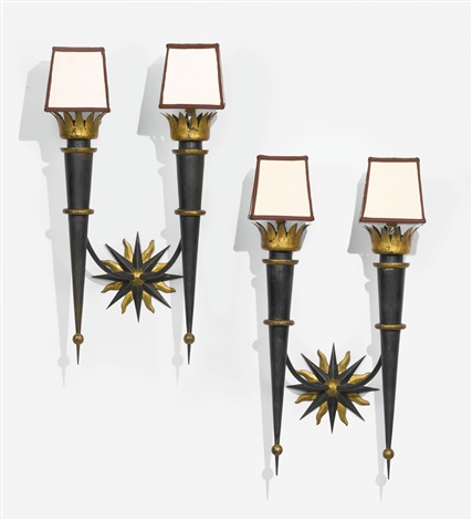 Pair Of Wall Sconces By Gilbert Poillerat On Artnet Pair Of Wall Sconces By Gilbert Poillerat