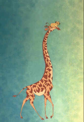 The Lion King Simba and giraffe by Walt Disney Studios on artnet