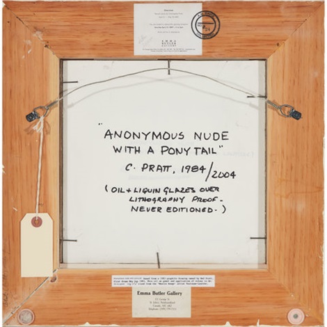 ANONYMOUS NUDE WITH A PONYTAIL, 19842004 by Christopher Pratt on artnet