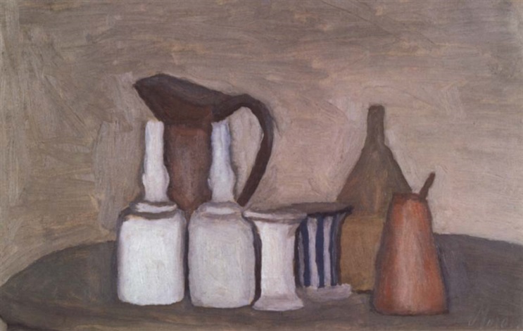 Tableau Copie Nature Morte Métaphysique – Inspiration Giorgio Morandi