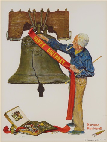 Bicentennial Celebration Liberty Bell, 1976 by Norman Rockwell on artnet