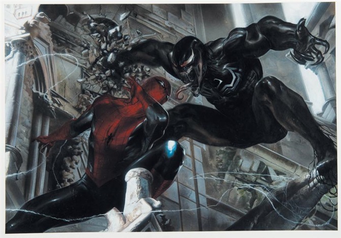 Spider Man, Venom cover for Lexposition de Paris by Gabriele Dell'Otto on  artnet