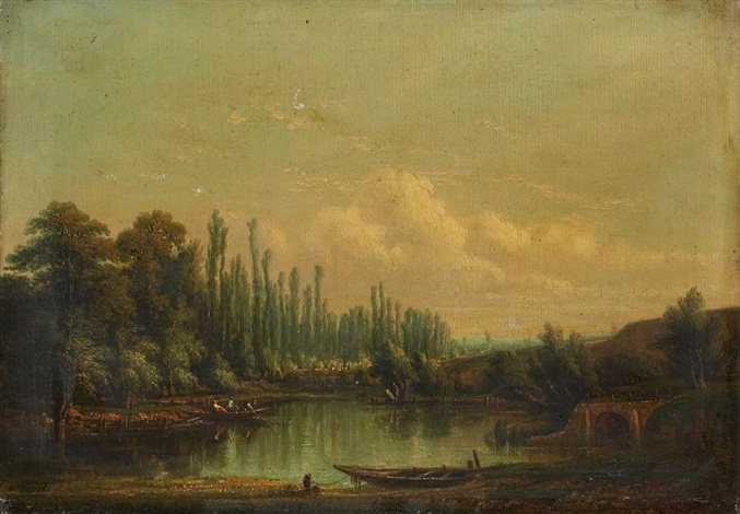 Le lac by Henri-Francois Perret on artnet