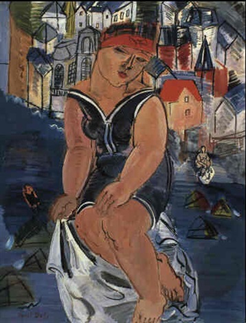 La grande baigneuse a Sainte-Adress by Raoul Dufy on artnet