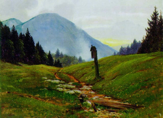 Landschaft im Salzkammergut by Anton Filkuka on