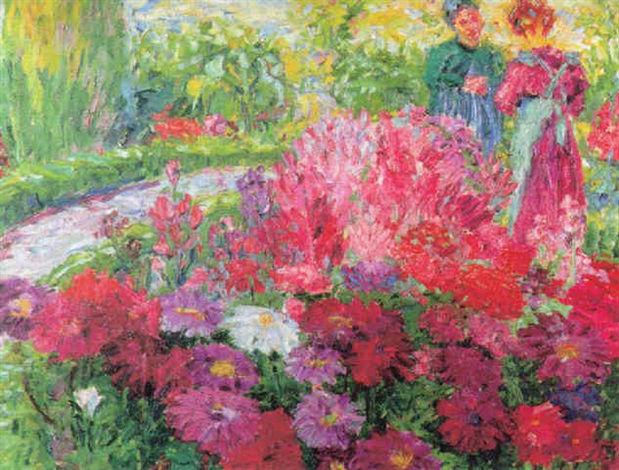 Blumengarten by Emil Nolde on