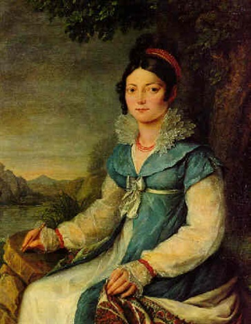 Chantal de Burguet エナメル画 Cherubino Alberti (Zaccaria Mattia) - Saint Susanna in an interior