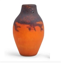 Muller Freres Luneville フラワーベース アンティーク Muller Freres Luneville フラワーベース アンティーク Muller