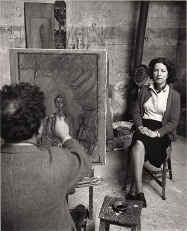 Alberto Giacometti peint Annette, 1954 by Sabine Weiss on artnet