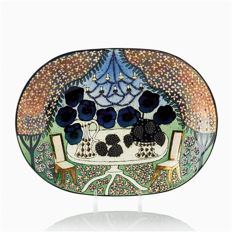 A Birger Kaipiainen stoneware dish, Arabia by Birger Kaipiainen on