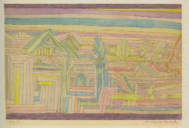 Monumente in der Ebene von N. by Paul Klee on