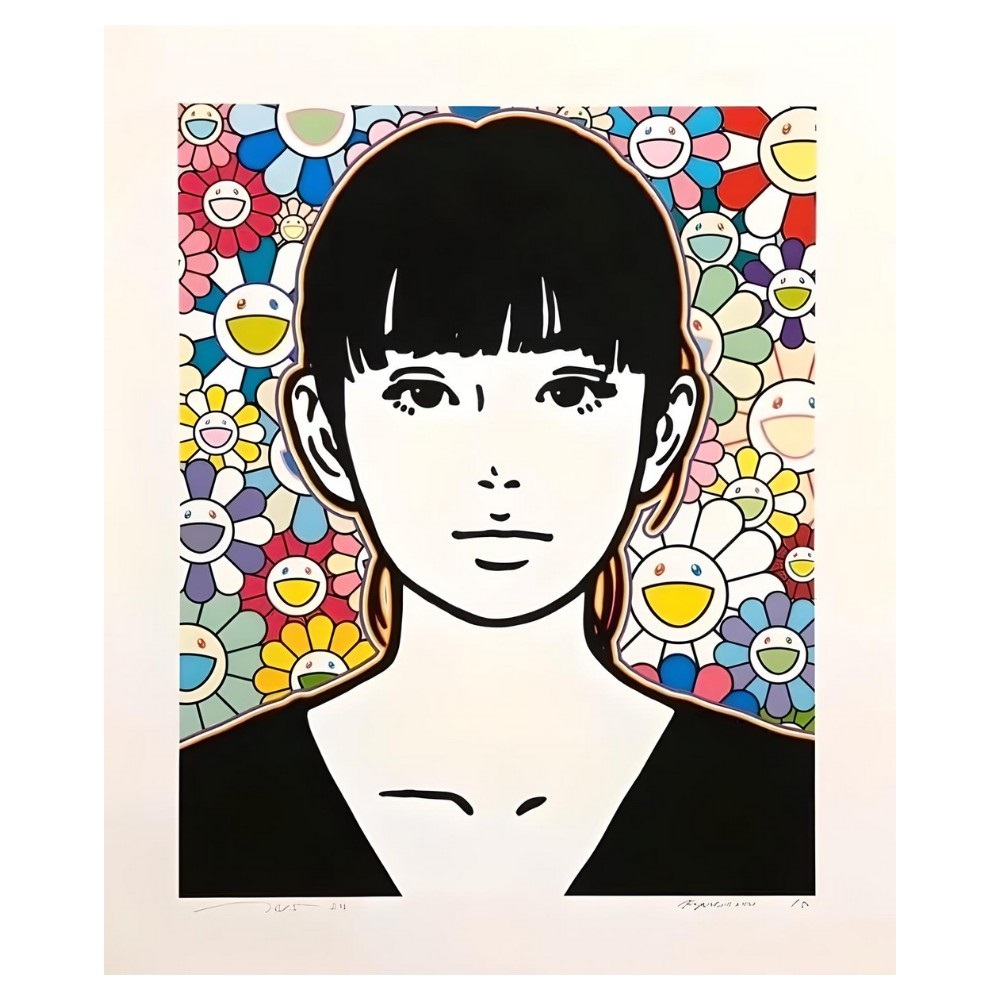 kyne 村上隆　版画　I 4月9日(金)11時よりKaikai Kiki Galleryにて、村上隆×KYNEさんの