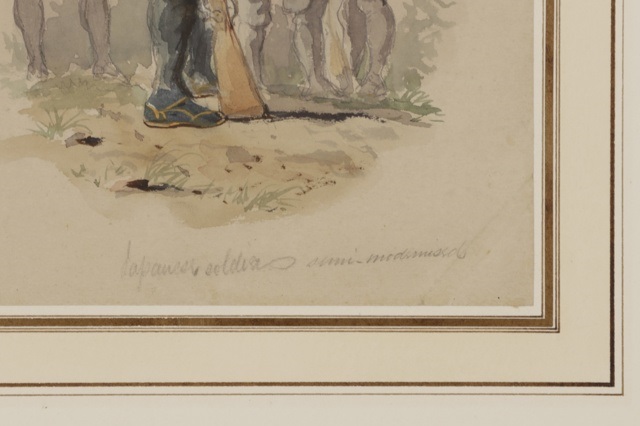 Japanese soldier by Charles Wirgman Sr. on