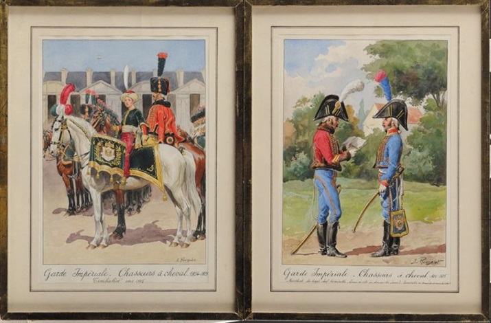 Timbalier des chasseur a cheval de la Garde imperiale et Marechal des