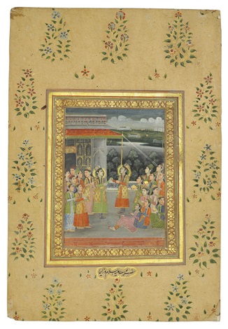 YUSUF AND ZULAYKHA ON A TERRACE by Anonymous-Indian-Andhra Pradesh (18