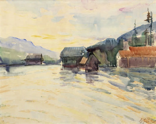 Im Salzkammergut by Otto Rudolf Schatz on