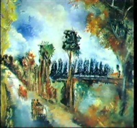 Jean Dufy、Paysage a Preuilly sur Claisse