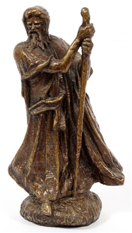 BRONZE SCULPTURE, MOSES by Colbert Collins on artnet