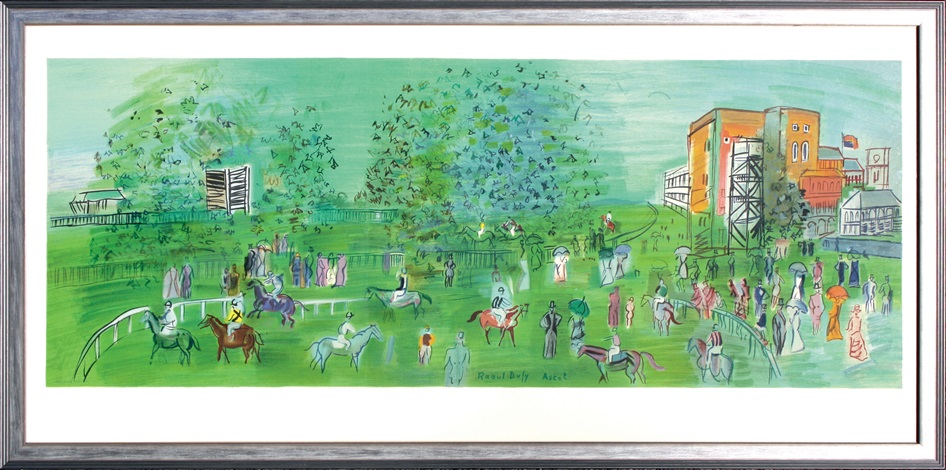 ラウル・デュフィ　LE CHAMP DE COURSES A ASCOT LE CHAMP DE COURSES A ASCOT by Raoul Dufy on artnet