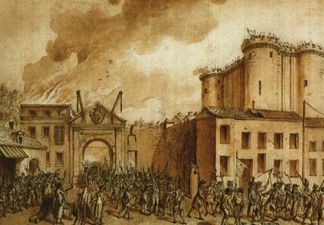 LA PRISE DE LA BASTILLE LE 14 JUILLET 1789 by Claude Louis Desrais on artnet