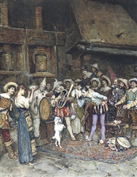 Les Saltimbanques oil painting reproduction by Publio