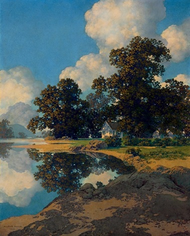 Sheltering oaks by Maxfield Parrish on artnet