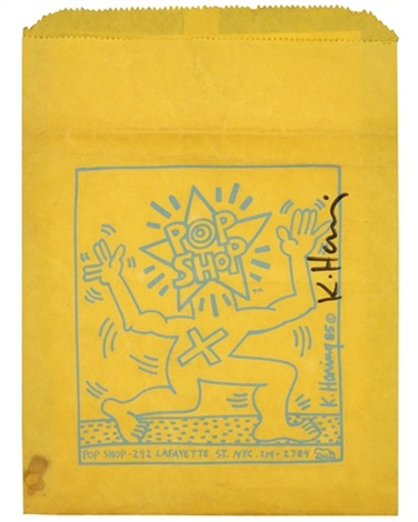 Paper bag Pop Shop by Keith Haring on artnet