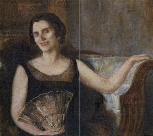 Retrato de dama by Rafael Hidalgo De Caviedes on